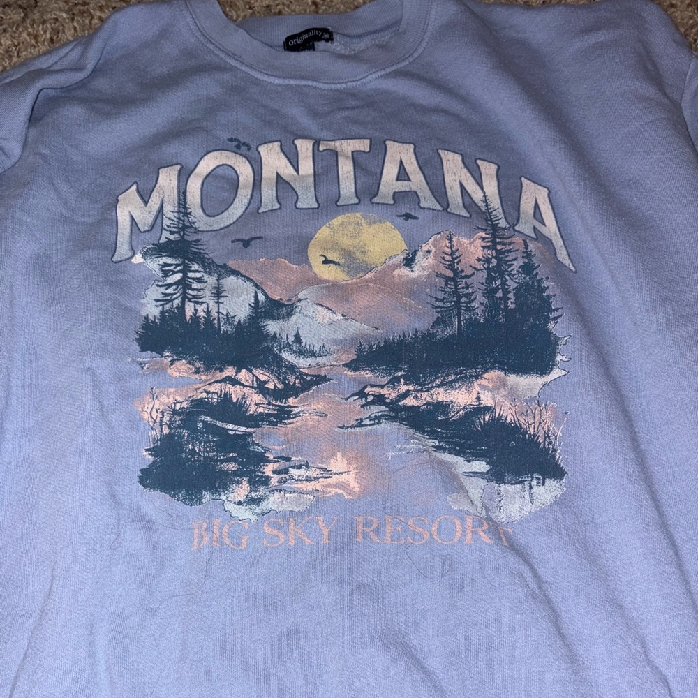 Montana Big Sky Resort Graphic Sweater